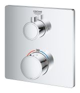 Внешняя часть термостата для ванны GROHE Grohtherm на 2 потребителя, хром (24080000)
