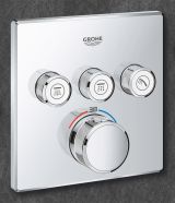 Внешняя часть термостата для душа GROHE Grohtherm SmartControl на 3 потребителя, хром (29126000)
