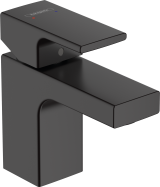 Смеситель для раковины hansgrohe Vernis Shape 70, со сливным гарнитуром 71560670, матовый черный