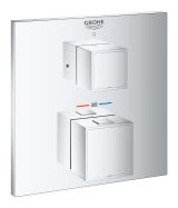 Внешняя часть термостата для душа GROHE Grohtherm Cube на 1 потребителя, хром (24153000)
