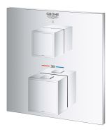 Внешняя часть термостата для душа GROHE Grohtherm Cube на 1 потребителя, хром (24153000)