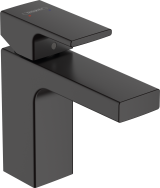Смеситель для раковины hansgrohe Vernis Shape 100, без сливного гарнитура 71569670, матовый черный