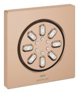 Боковой душ GROHE Rainshower Aqua, квадратный, 2 режима струи, теплый закат матовый (26802DL0)