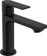 Смеситель для раковины hansgrohe Rebris E 110, со сливным гарнитуром 72557670, матовый черный