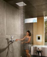 Верхний душ hansgrohe Raindance E 400 1jet с потолочным креплением скрытого монтажа 26252000, хром