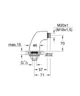Крепеж для вертикального монтажа смесителей GROHE (12092000)