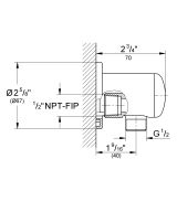 Подключение для душевого шланга GROHE Relexa, хром (28672000)