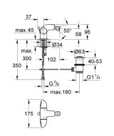 Смеситель для биде GROHE Aria, хром (24030000)