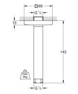 Душевой кронштейн потолочный GROHE Rainshower neutral 151 мм, хром (27485000)
