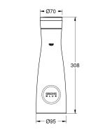 Стеклянный графин GROHE Blue с крышкой (40405001)