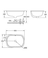 Раковина Grohe Eurosmart 60 встраиваемая, альпин-белый (39125001)
