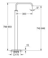 Излив для ванны GROHE Allure, хром (13218000)