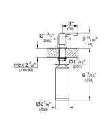 Дозатор жидкого мыла GROHE Contemporary, суперсталь, (40536DC0)
