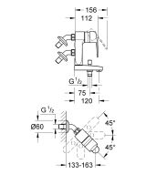 Смеситель для ванны GROHE Eurostyle Cosmopolitan, хром (23302000)