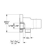 Подключение для душевого шланга GROHE Relexa с держателем, хром (28629000)