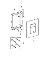Панель смыва для унитаза GROHE Skate Cosmopolitan, 3 режима, хром (38732000/U1), уцененный товар