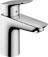 Смеситель для раковины hansgrohe Logis 100, без сливного гарнитура 71101000, хром