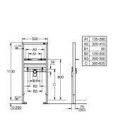 Система инсталляции для раковины GROHE Rapid SL (38554001)