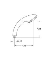Ручной душ GROHE Relexa Plus, 1 режим, хром (28212000)