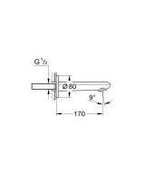 Излив для ванны GROHE Eurodisc Cosmopolitan, хром (13278002)