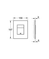 Панель смыва для унитаза GROHE Skate Cosmopolitan Wood дерево, 3 режима, ореховый (38849HP0)