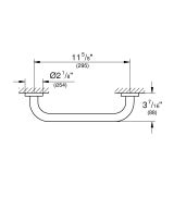 Ручка для ванной GROHE Essentials 300 мм, теплый закат матовый (40421DL1)