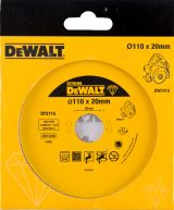 Алмазный круг сплошной по керамике DEWALT EXTREME DT3715, для плиткореза DWC410, 110 x 20, h=8