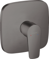 Внешняя часть смесителя для душа hansgrohe Talis E скрытого монтажа 71765340, шлифованный черный хром