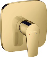 Внешняя часть смесителя для душа hansgrohe Talis E скрытого монтажа 71765990, полированное золото