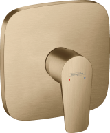 Внешняя часть смесителя для душа hansgrohe Talis E скрытого монтажа 71765140, шлифованная бронза