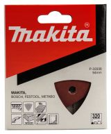 Бумага шлифовальная треугольная для шлифмашинок Makita 94 мм, P320, 10 шт., P-33336