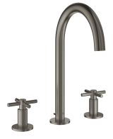 Смеситель для раковины GROHE Atrio двухвентильный на 3 отверстия, темный графит матовый (20008AL3)