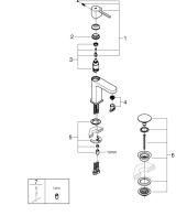 Смеситель для раковины GROHE Plus, S-size, хром (33163003/U) (царапины на корпусе)
