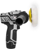 Аккумуляторная полировальная машина ИНТЕРСКОЛ АПМ-76/12Э, 12 В, 76 мм, 8300 об/мин, с 2 АКБ 2 Ач и ЗУ, в кейсе, 806.2.2.70