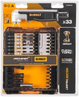 Набор бит и торцевых головок DEWALT McLaren Limited Edition DT70782, с торсионным адаптером, 33 шт., в кейсе (DT70782-QZ)