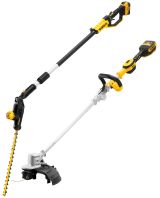 Аккумуляторный набор садовой техники DEWALT, 18 В: кусторез-высоторез DCMPH566 + триммер DCMST561, с АКБ 5 Ач и ЗУ