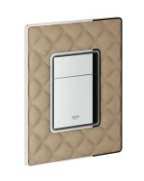 Панель смыва для унитаза GROHE Skate Cosmopolitan с кожаной поверхностью, 3 режима, бежевый (38913XP0)