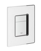 Панель смыва для унитаза GROHE Skate Cosmopolitan с кожаной поверхностью, 3 режима, альпин-белый (38914XR0)