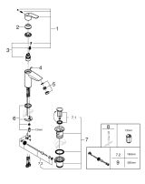 Смеситель для раковины GROHE Eurosmart, S-size, хром (32926003)