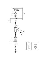 Смеситель для раковины GROHE Eurosmart с цепочкой, S-Size, хром (23372003)