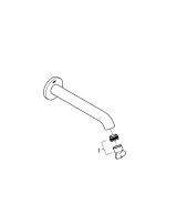 Излив для ванны GROHE Essence, никель глянец (13449BE1)