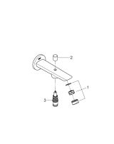 Излив для ванны GROHE BauCosmopolitan с переключателем ванна/душ, хром (13425001)