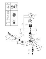 Смеситель для ванны GROHE Eurosmart, хром (33300003)