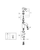 Смеситель для раковины GROHE BauLoop, S-size, хром (23337000)