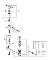 Смеситель для биде GROHE Eurosmart с донным клапаном, S-size, хром (32929003)