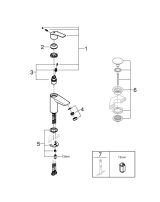 Смеситель для раковины GROHE Eurosmart, S-Size, хром (32467003/U1), уценненый товар