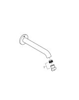 Излив для ванны GROHE Essence, темный графит глянец (13449A01)