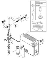 Смеситель для кухонной мойки GROHE Blue Home с системой фильтрации, охлаждения и газирования воды, хром (31455001)