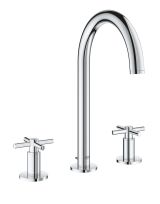 Смеситель для раковины GROHE Atrio двухвентильный на 3 отверстия, хром (20008003)