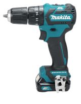 Аккумуляторная ударная дрель-шуруповерт Makita, 12 В, 35 Нм, 1500 об/мин, 22500 уд/мин, с 2 АКБ 4 Ач и ЗУ, в кейсе, HP332DWME